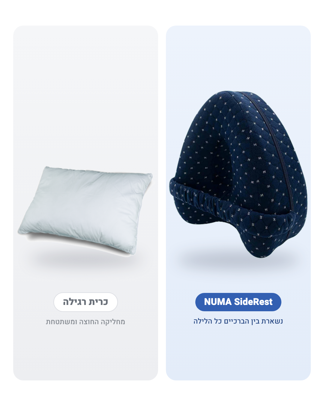 NUMA SideRest לצד כרית רגילה