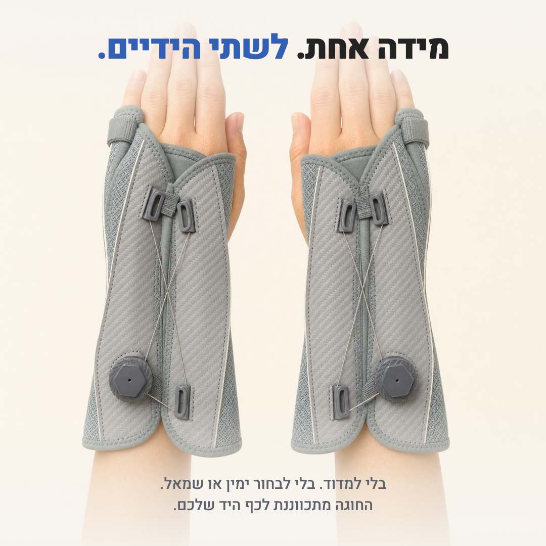 מידה אחת. לשתי הידיים.